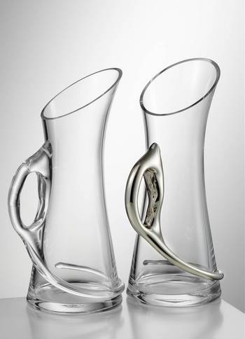 Karaffe mit Platinhenkel
