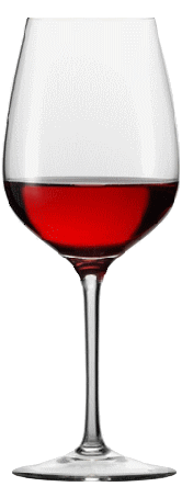 Weinglas mit Rotwein