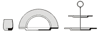 Tarragones Becher Platzteller Etagere